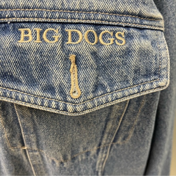 Big Dogs 2000 jean jacket size Large denim - Picture 5 of 11